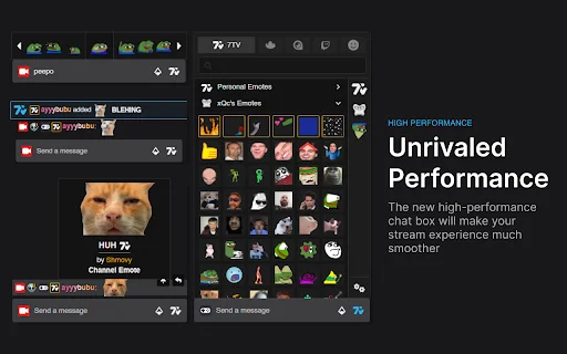 Descarga 7TV para Twitch y YouTube – Mejores Emotes y Funciones - Screenshot 1