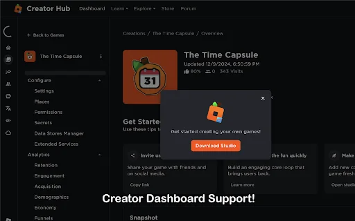 Efaz’s Roblox Extension: Personaliza tu experiencia Roblox al máximo - Screenshot 5