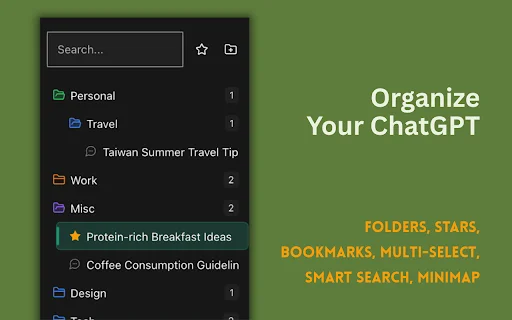 ChatGPT Folders & Organization: Mejora tu flujo de trabajo hoy - Screenshot 1