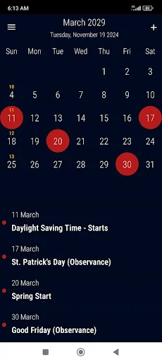 Descargar US Calendar 2026: Calendario con Festivos y Recordatorios - Screenshot 10