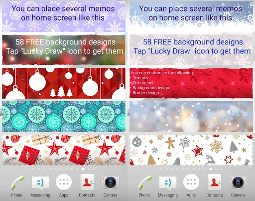 Sticky Memo Notepad Christmas: Notas Adhesivas Navideñas - Screenshot 4