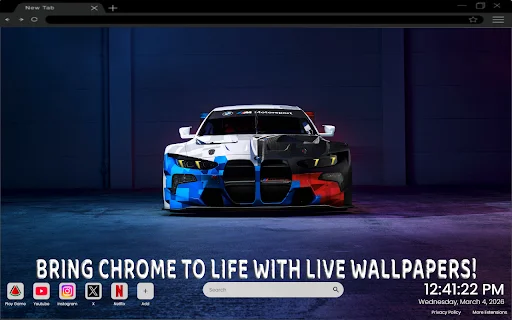 BMW M4 Live Wallpaper: Fondo de Pantalla para Chrome - Screenshot 2